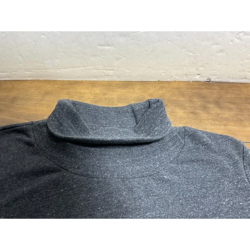 Alo Yoga Haze Funnel Neck Pullover Sweatshirt Gray Athleisure Athletic Womens L